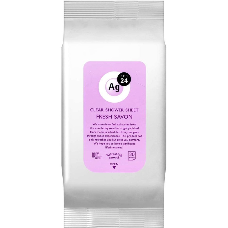 ag deo 24 clear shower sheet n (fresh sabon), 30