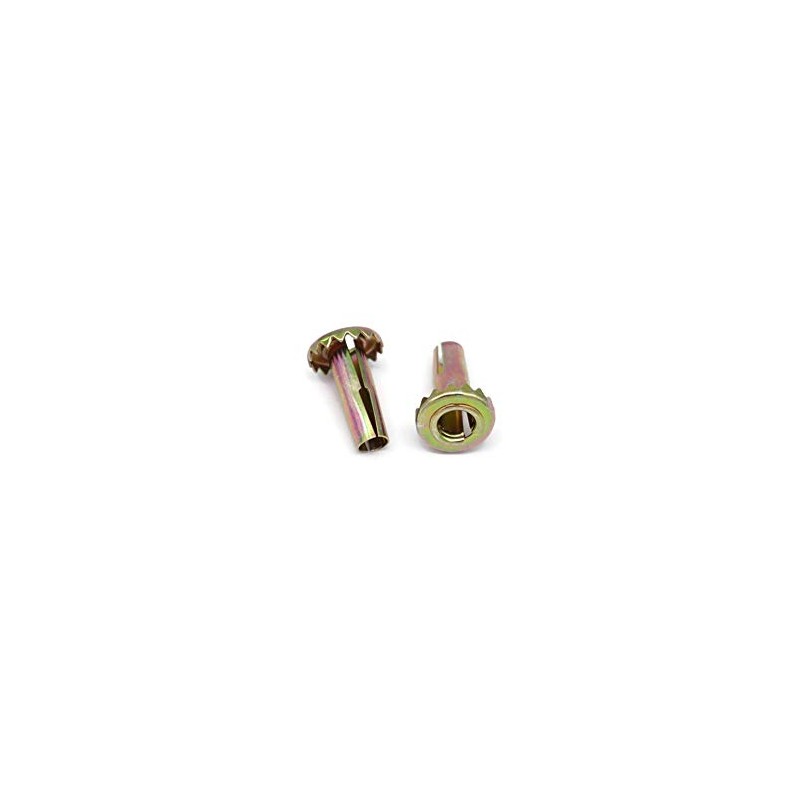 5/16" Stem Caster with Grip Teeth Wood Sleeve Chair Socket