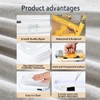 Convihealth Clear hard shell zipper case, hard plastic storage pouch,