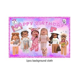 Damoff Photo Background Party Decoration Garland Background Photos Pink Birthday Fabric