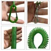 OXDFNZU Fishing Lanyard, Heavy Duty Coiled Lanyards (Green)