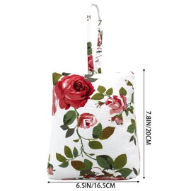 CERAYOU Cute Decorative Weighted Door Stopper, Trapezium Fabric Door Stop with Handle Heavy Duty Door Floor Stop for Home Office Bedroom