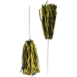 Beistle Black & Golden-Yellow Poly Shakers - 512 Strand