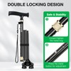 COVACURE Walking Cane for Women Men - Folding Cane with