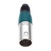 Keple 4 Pin XLR Plug, Green - Male Audio Microphone