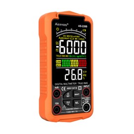 Aicevoos AS-228B Smart Digital Multimeter, Auto-Ranging Volt Meter, TRMS 6000 Counts Voltage Tester Measures Voltage, Capacitance, Frequency, NCV, Ohm, Continuity, Diode, Live Wire for DIY