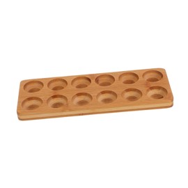Ciieeo 12holes Wooden Rack Kitchen Countertop Tray for Storing Fresh Eggs Aesthetic and Design for Easy Access and Organization