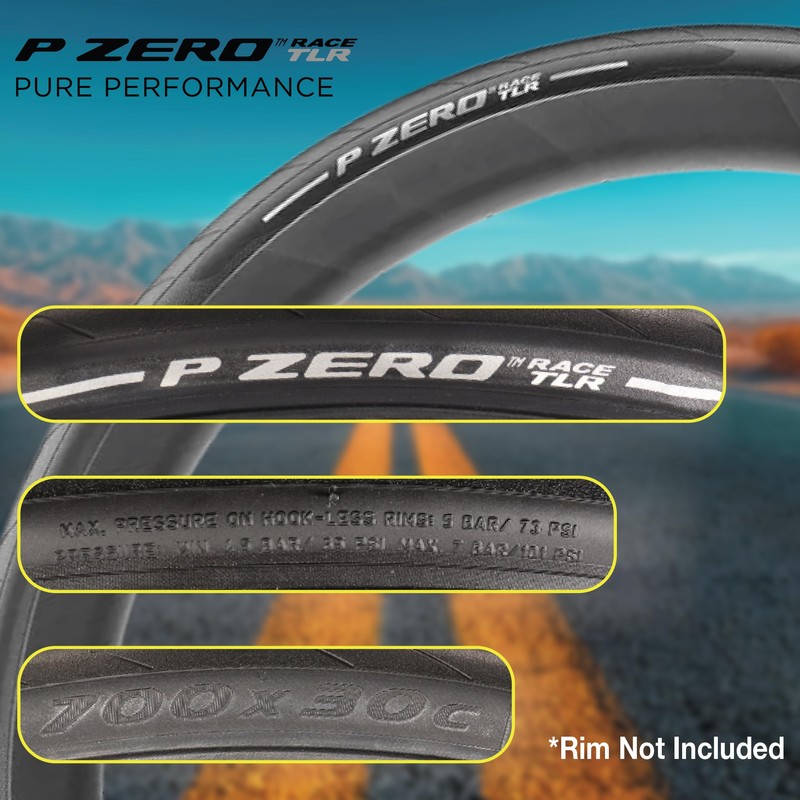 Pirelli P-Zero Race Folding Road Bike Tyre, Tubeless Ready TLR,