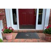 A1HC Large Monogrammed Door Mat, Natural Rubber, 24x39, Ideal for