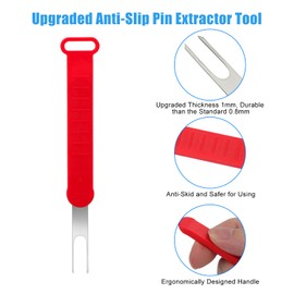 Linkstyle 18PCS Terminal Removal Tool Kit, 1mm Thickness Pin Extractor Tool Set, Universal Terminal Ejector Kit, Auto Electrical Wire Connector Pin Release Tools