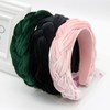 Uchyius Pink Headbands for Women Braided Headbands Velvet Padded Hairbands
