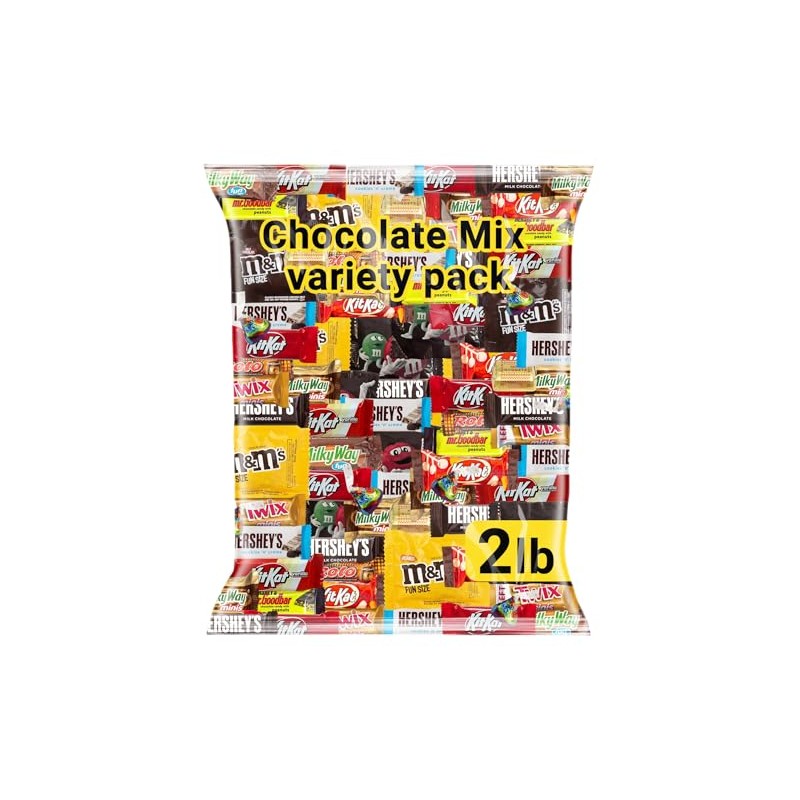 Chocolate Assorted Bulk Candy Variety Pack 2lb - Mini Chocolate
