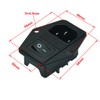 2pcs FILSHU IEC320 C14 Large Current Inlet Male Connector Plug