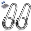 9KM DWLIFE Oval Split Rings for Fishing 10mm-50pcs