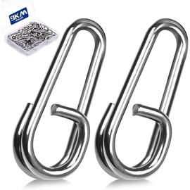 9KM DWLIFE Oval Split Rings for Fishing 10mm-50pcs