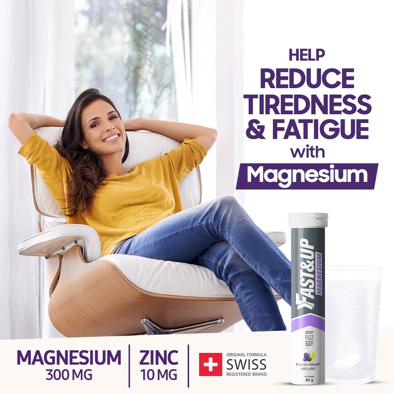 Fast&Up Magnesium - 300mg Magnesium & 10mg Zinc - 20