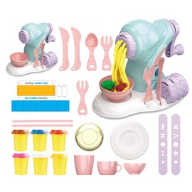 DIY Dough Noodle Maker Ice Cream Machine Mold Play Toy for Children Fun Modeling Clay Dough Playset for Kids