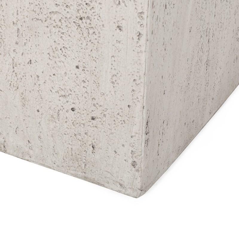 Christopher Knight Home Vanessa Outdoor Modern Large Cast Stone Square