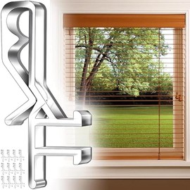 12 PCS Hidden Channel Valance Clips, 1-7/8inch Clear Plastic Blinds Clips for Valance with a Groove in The Back