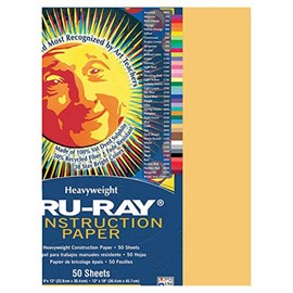 Tru-Ray - 102997 Sulphite Construction Paper, 9 x 12 Inches, Gold, 50 Sheets - 054402