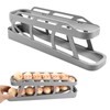 Rolling Egg Dispenser 2 Tier Space Saving Automatic Roll Down