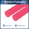 INFINAUTO Bike Handlebar Grips Covers, 120mm Cycling End Grips Protector