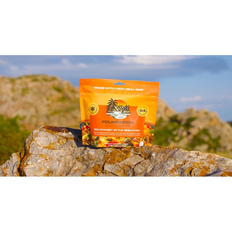 FOUNDATION Outdoors Southwest Style Breakfast, Freeze Dried Backpacking & Camping