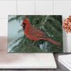 Lunarable Cardinal Cutting Board, Northern Cardinal Bird Standing on a