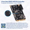 IO CREST M.2 22x42 PCIe Interface to 2 Port SATA