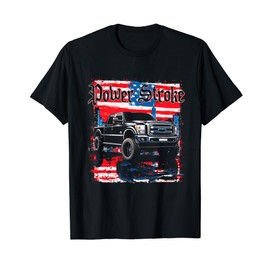 Powerstroke Patriotic Truck American Flag New Body Style T-Shirt