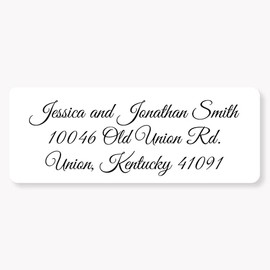 60ct - Return Address Stickers/Labels for Invitations | 318-WH