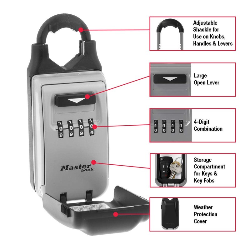 Master Lock 5420EC Set Your Own Combination Portable Lock Box