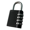 Padlock 4 Digit Combination Lock Security Home - Black