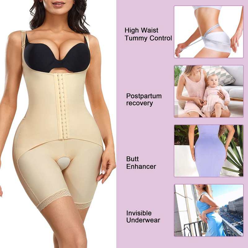 YERKOAD Shaper Bodysuit for Women High Waist Tummy Control Shapewear