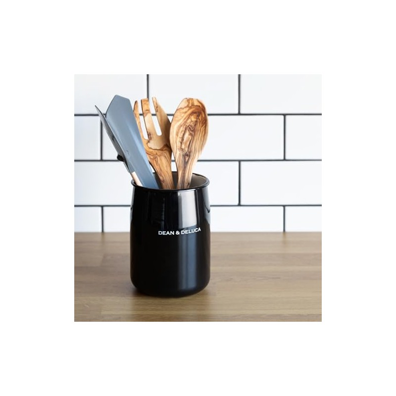 Dean and Deluca Black Enameled Kitchen Tool Holder
