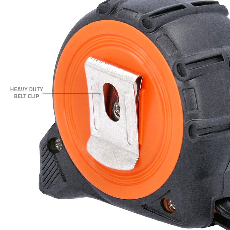 WellCut Retractable Tape Measure, with Metric & Imperial Dimensions, Rubberised