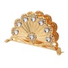 Golden Metal Napkin Holder Exquisite Light Luxury European Style Zinc