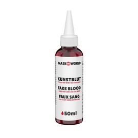 Artificial Blood Bottle with Dosing Tip - 50 ml - Artificial Blood Film Blood for Horror Effects and Scary Decoration