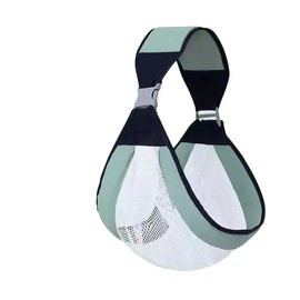 FATASH Baby Carrier | Breathable Soft Mesh Net Cotton Fabric Newborn Sling Toddler Hip Wrap Seat | Comfortable for Easy Travel, Portable and Lightweight Shoulder Strap Support for 0-36 Months - Green