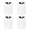 4Pcs Solar Powered LED Candle Light Yellow Flicker Tea Lamp