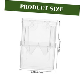 NOLITOY 4pcs Fish Breeding Box Small Aquarium Isolation Containers with Suction Cups for Safe Hatching and Breeding Increases Survival Rate for Small Fish