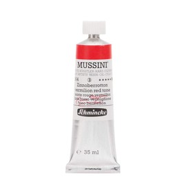 Schmincke Mussini Resin Oil Color - Vermillion Red Tone 35ml Tube