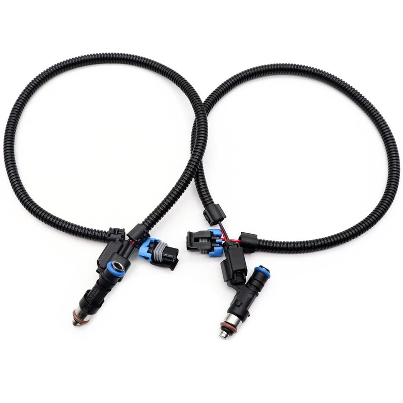 FZJDSD 2X Fuel Injector Harness Set Fit for Polaris Ranger