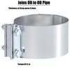 Vitonsbay 7 Inch Exhaust Clamp,7 Inch Butt Joint Exhaust Muffler