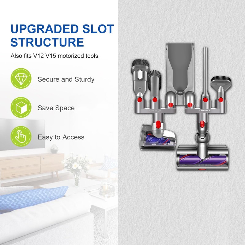 LANMU Accessory Holder Compatible with Dyson V15 V12 V11 V10