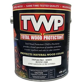 TWP - Aceite de Penetración para Madera Exterior - Protector y Preservador de Madera - Ideal para Deck Fachada Mueble - Tono Roble Rústico (Rustic Oak
