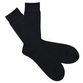 Lady's Silk Socks Thermal Sock One Size (3-7) (Black)