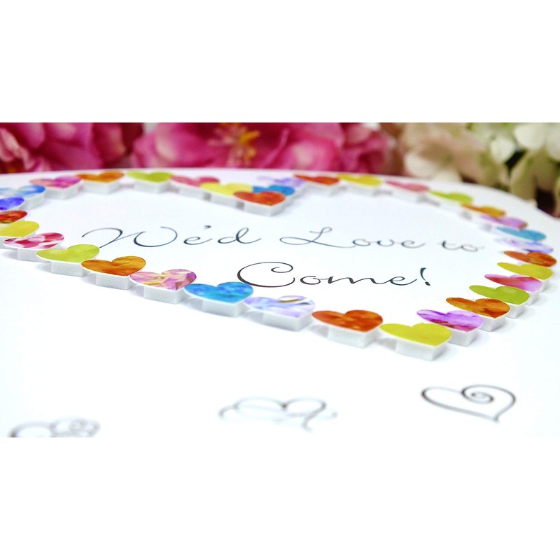 Wedding RSVP Reply Card - 'We'd Love to Come' Invitation