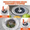 Kitchen Sink Drain Strainer - Upgraded Kitchen Sink Stopper,Sink Stopper