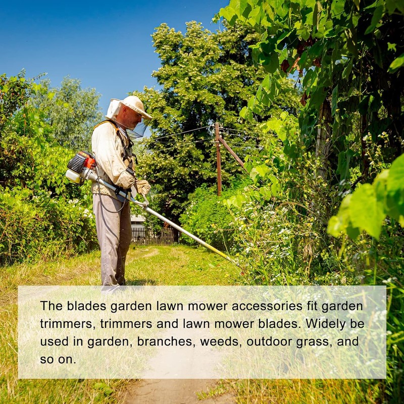 100pcs Plastic Replacement Blades,Garden Lawn Mower Trimmer Blades,100 Grass Cutter